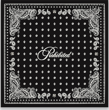 Prohibited Tuch in Schwarz: Vorderseite