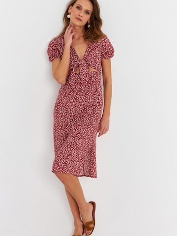 sarkans Cool & Sexy Vasaras kleita: no priekšpuses