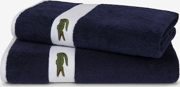 LACOSTE Shower Towel in Blue