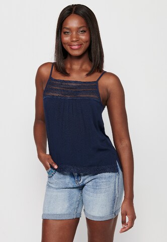 KOROSHI Top in Blau