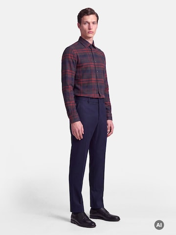 Coupe regular Chemise 'Karo' SEIDENSTICKER en bleu