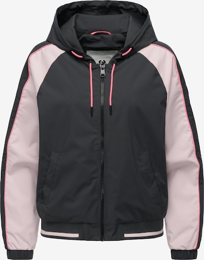 Ragwear Übergangsjacke 'Nicandra' in dunkelgrau / hellpink, Produktansicht