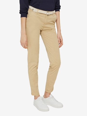 Regular Pantalon chino ESPRIT en beige