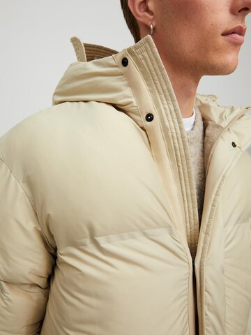 JACK & JONES - Abrigo de invierno en blanco