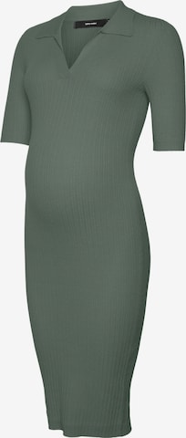 Vero Moda Maternity Knitted dress in Green: front