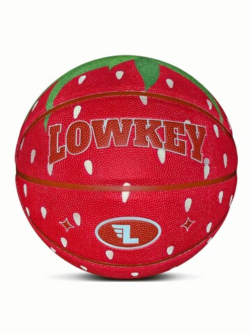 Lowkey Ball 'Strawberry Basketball Indoor & Outdoor Größe 7 | Erdbeer Design'‌‌‌‌‌‌‌‌‌‌ in Rot: Vorderseite