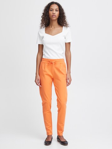 Effilé Pantalon 'KATE' ICHI en orange