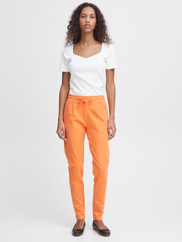 ICHI Tapered Pants 'KATE' in Orange