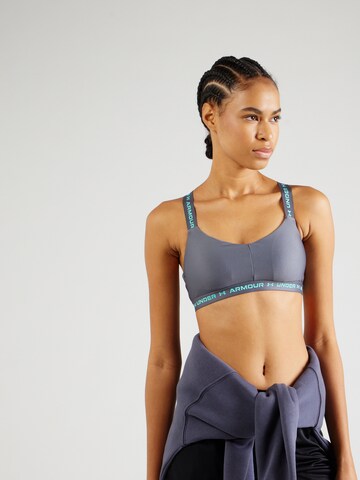 UNDER ARMOUR - Bustier Sujetador deportivo en gris: frente