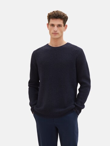 Pull-over TOM TAILOR en bleu : devant