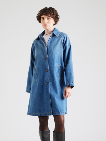 VERO MODA - Abrigo de entretiempo en azul: frente
