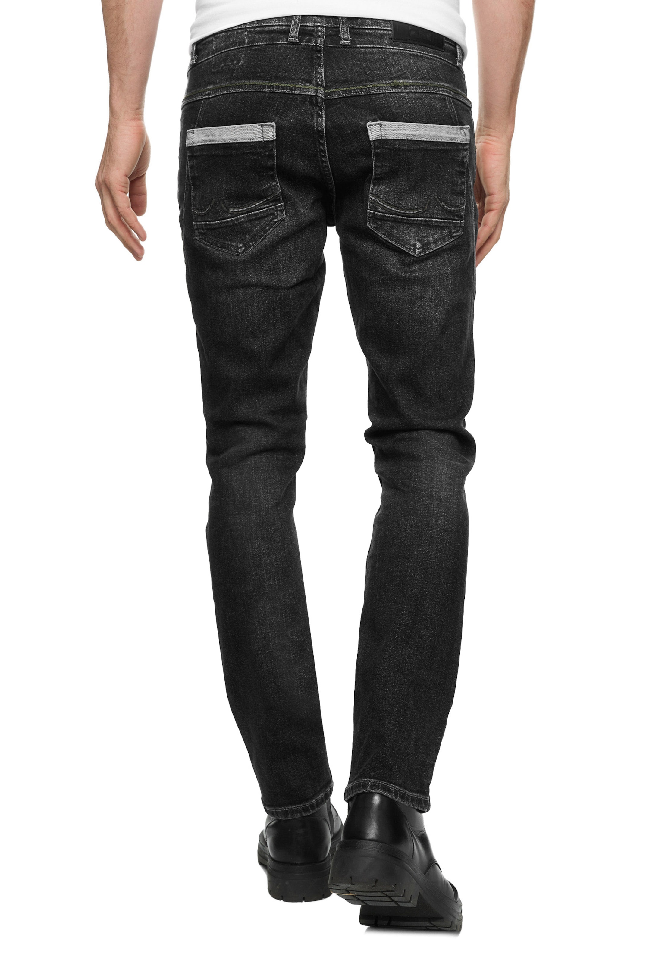 Rusty Neal Slimfit Jeans 'YOKOTE' in Zwart