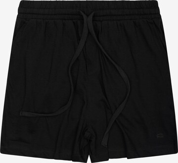 Pyjama court '24_24' LDB en noir : devant