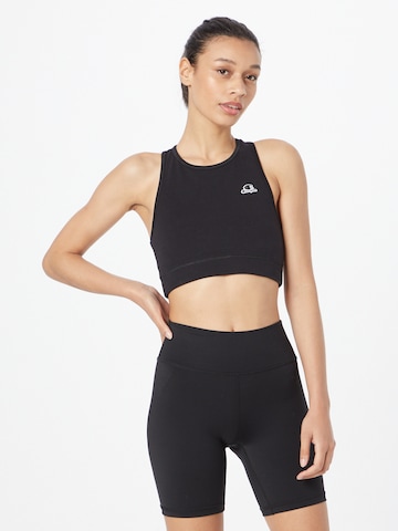 Champion Authentic Athletic Apparel Bustier Top in Schwarz: predná strana