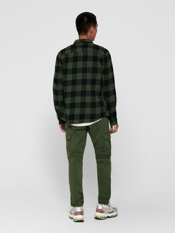 Only & Sons Slim Fit Skjorte i grøn