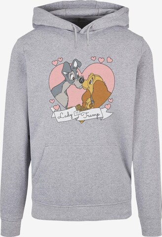 ABSOLUTE CULT Sweatshirt 'Lady And The Tramp - Love' in Grau: predná strana