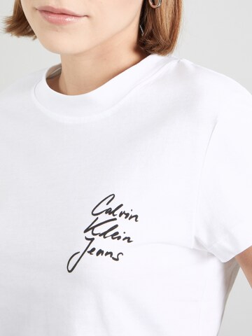 Maglietta di Calvin Klein Jeans in bianco