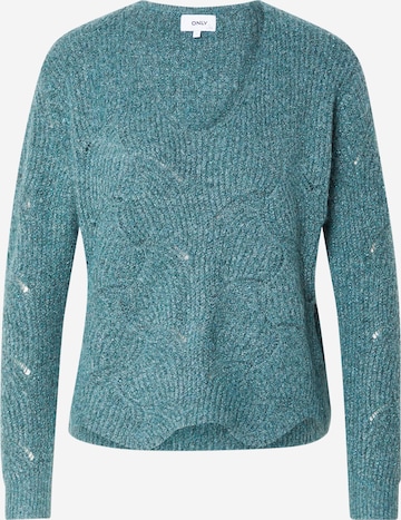 ONLY Sweater 'CORA' in Green: front