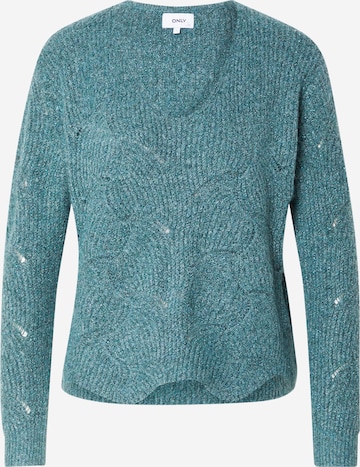 Pull-over 'CORA' ONLY en vert : devant