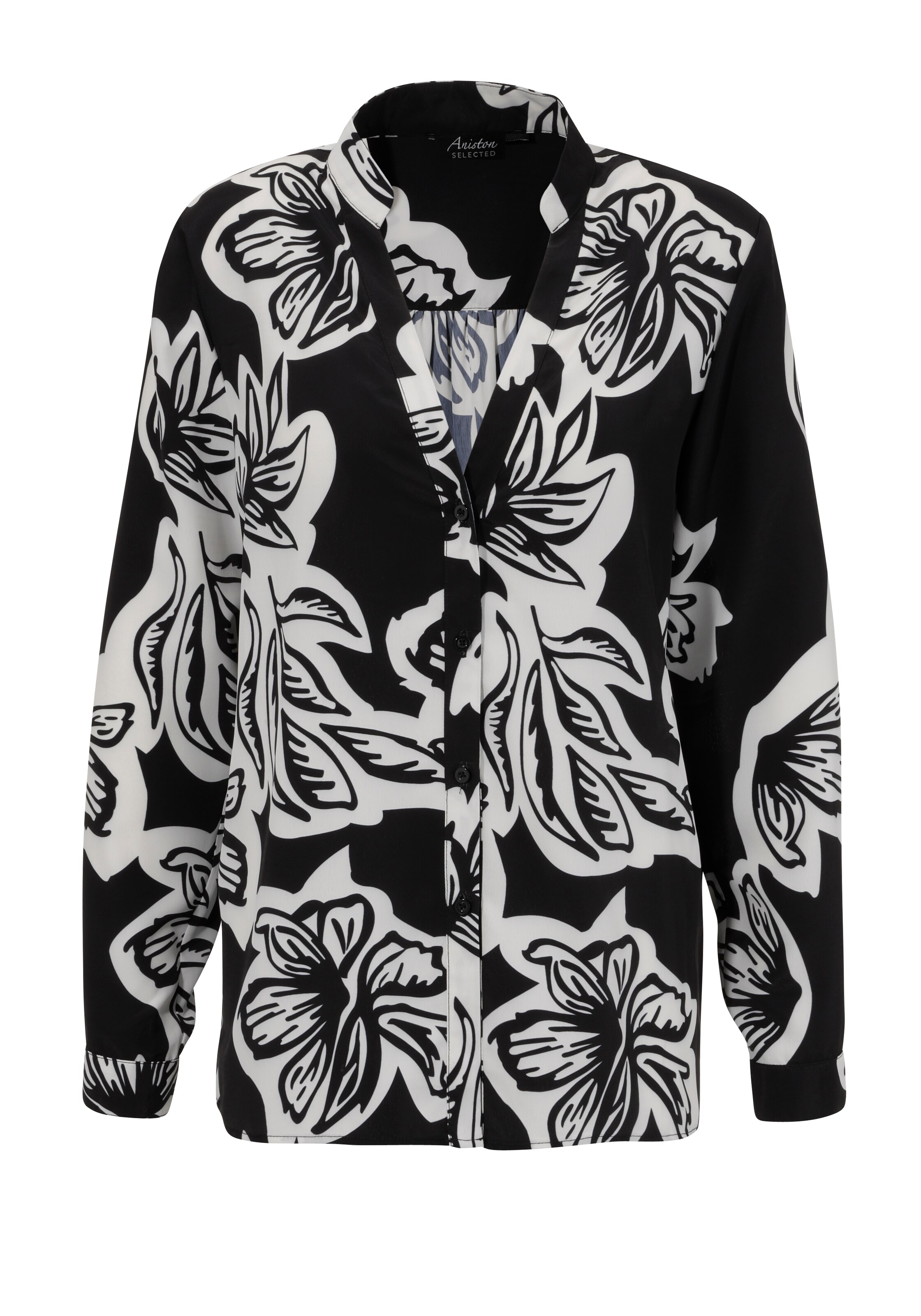 Aniston SELECTED Bluse in Schwarz: Vorderseite