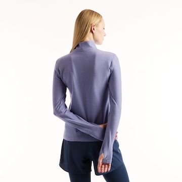 Top sportivo 'Sport Essentials Space Dye Quarter Zip' di new balance in lilla