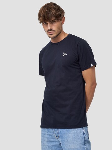 Mikon T-Shirt 'Fliege' in Blau: predná strana