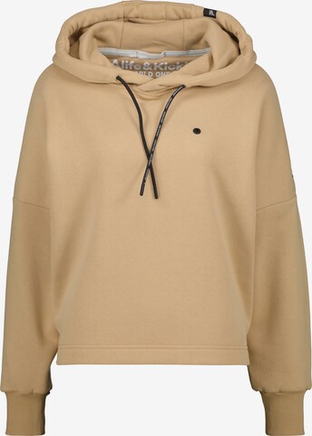 Sweat-shirt 'Mina' Alife and Kickin en beige : devant