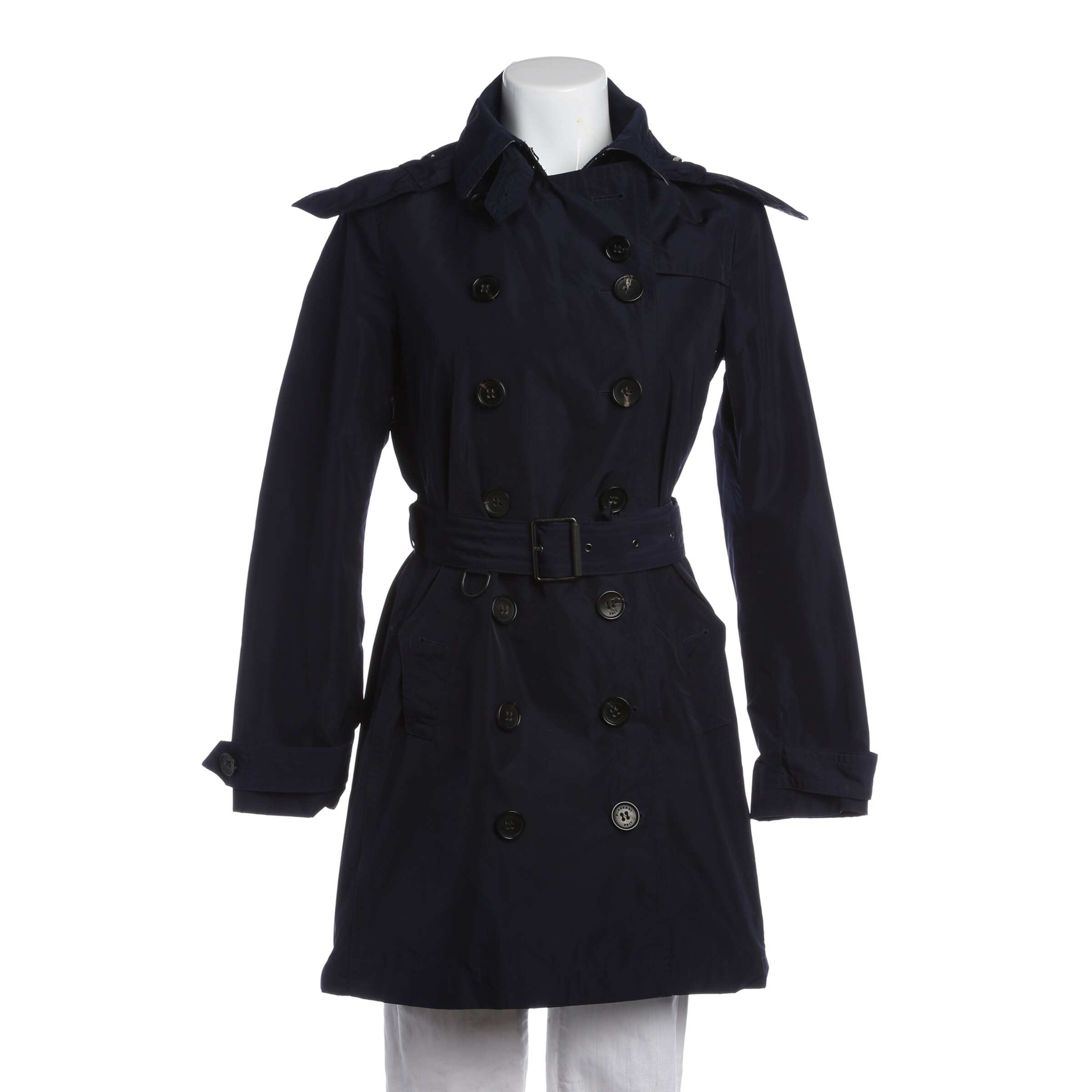 BURBERRY Übergangsjacke XS in Blau: Vorderseite