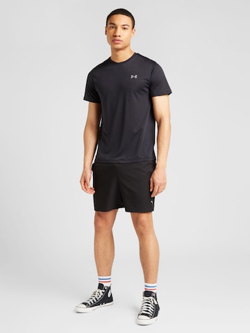 UNDER ARMOUR Performance Shirt 'STREAKER' in Black