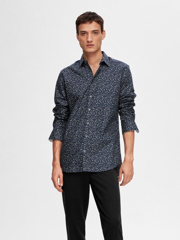 SELECTED Slim fit Overhemd 'SLHSoho' in Blauw
