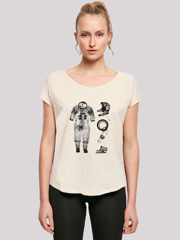 T-shirt 'Nasa' F4NT4STIC en beige : devant