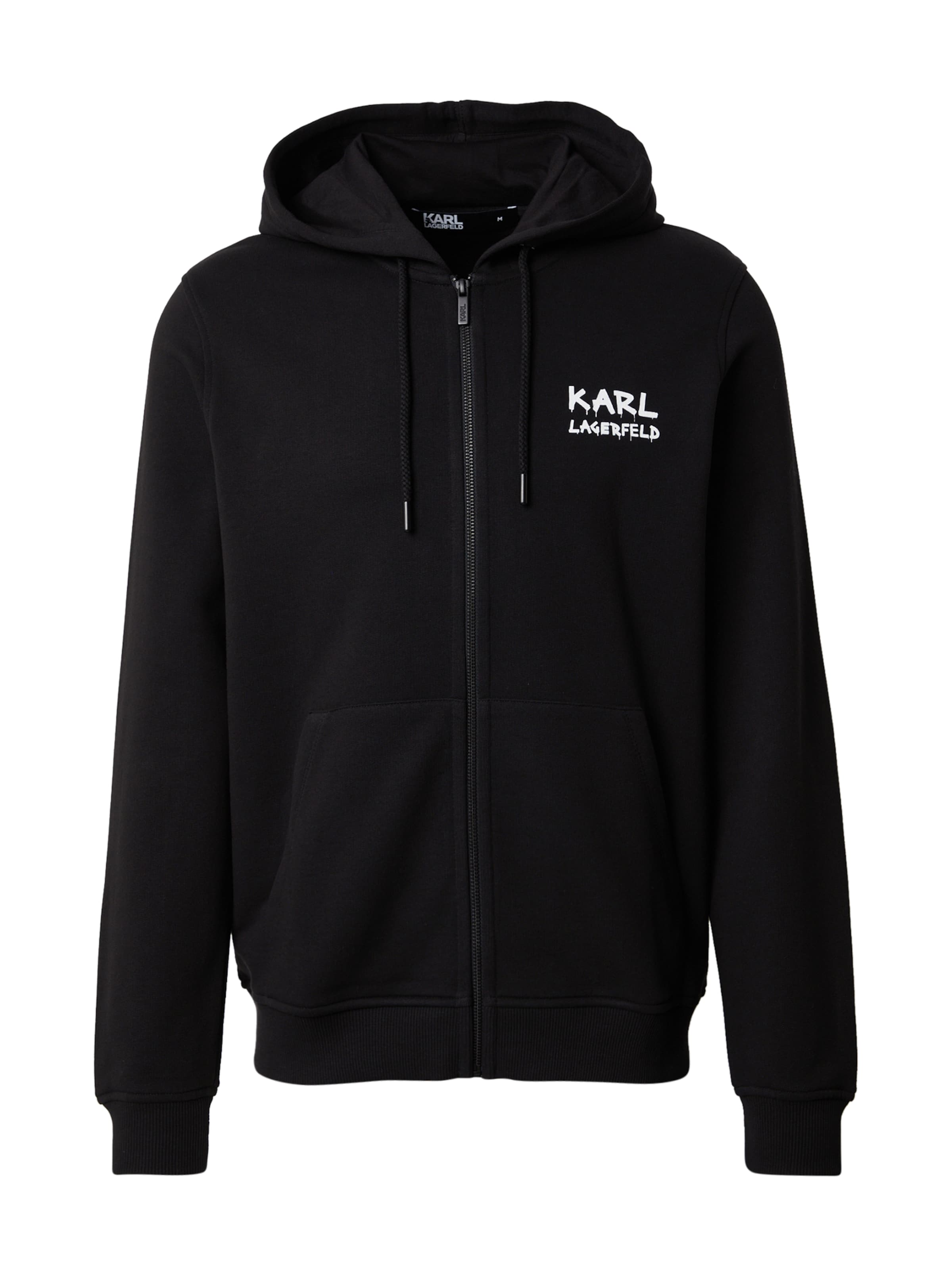 Karl Lagerfeld Кофта на молнии в Черный: спереди