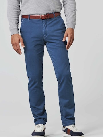 MEYER Regular Chino 'New York' in Blauw: voorkant