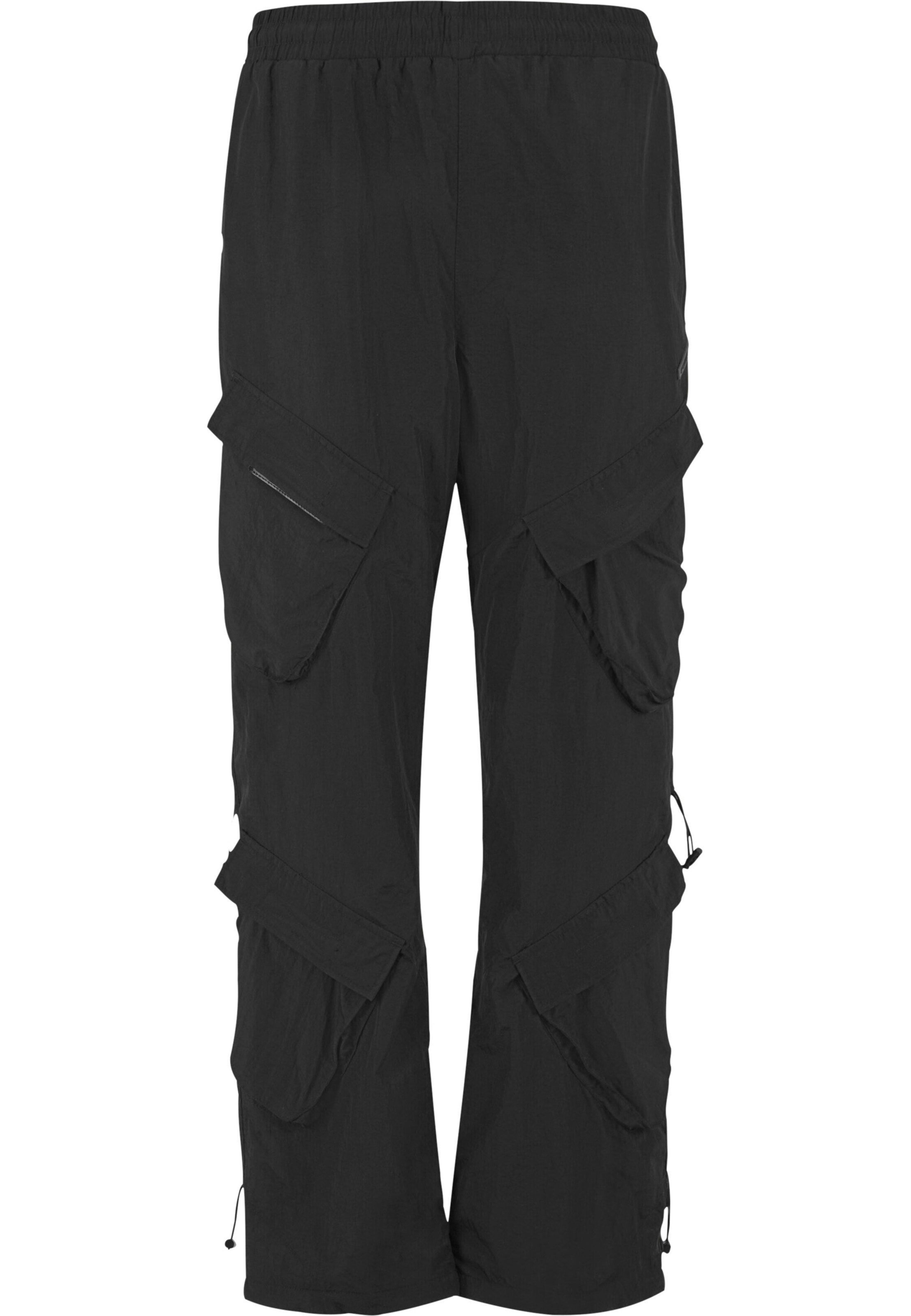 Pegador Loosefit Cargobroek 'Varick' in Zwart: voorkant