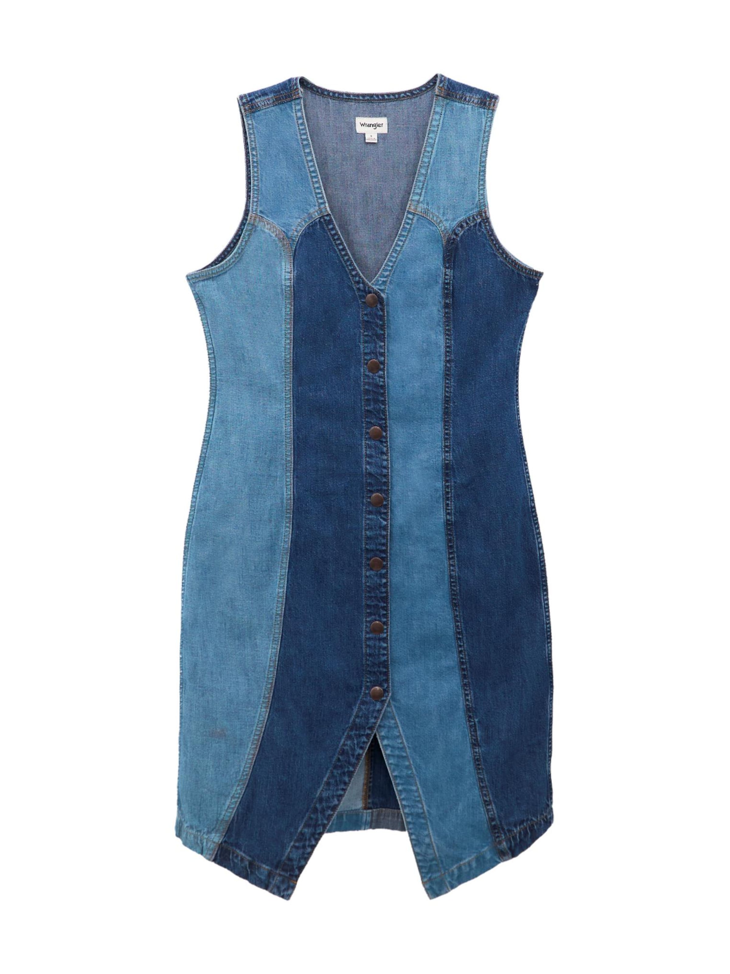 WRANGLER Kleid 'Vest Dress'‌‌‌‌‌‌‌‌‌‌ in Blau: Vorderseite
