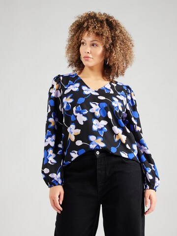 ONLY Carmakoma Blouse 'CARASTER' in Zwart: voorkant
