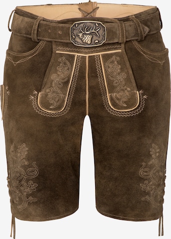 Regular Pantalon folklorique 'Erfurt' SPIETH & WENSKY en marron : devant