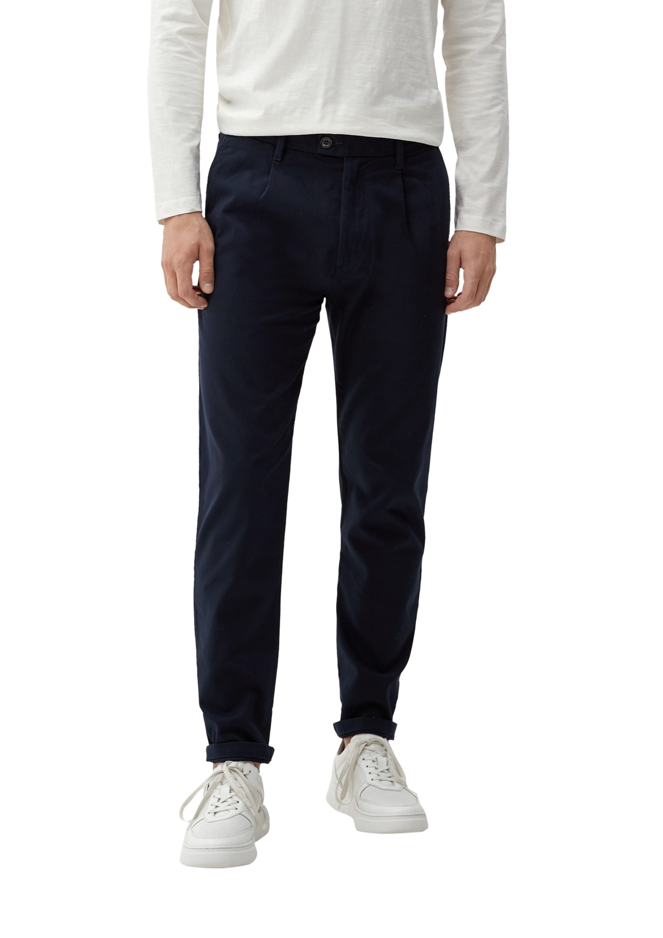 s.Oliver Tapered Hose in Blau: Vorderseite