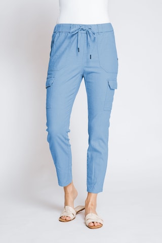 Zhrill Slim fit Cargo Pants in Blue