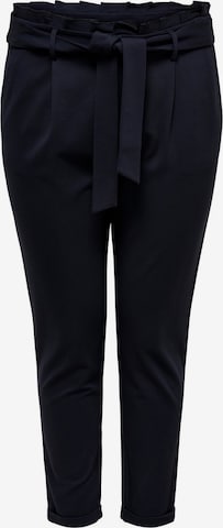 ONLY Carmakoma Slim fit Pleat-front trousers 'Goldtrash' in Grey: front