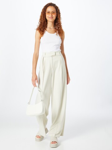 2NDDAY Wide leg Bandplooibroek 'Almeida ' in Beige