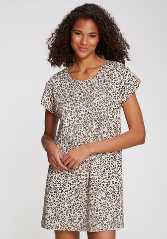 Chemise de nuit VIVANCE en beige : devant