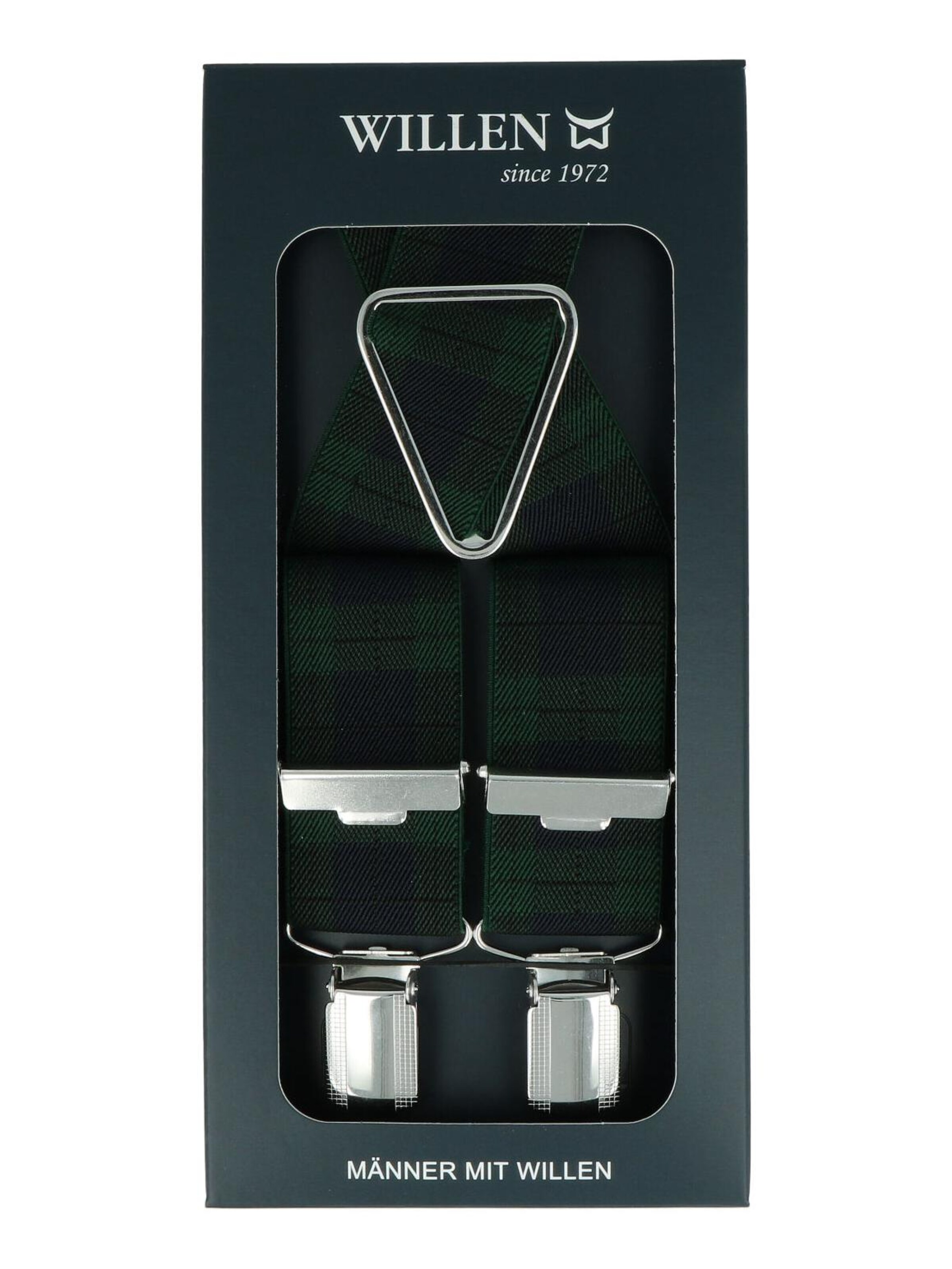 WILLEN Suspenders 'Karo' in Green