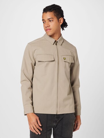 Lyle & Scott Tussenjas in Beige: voorkant