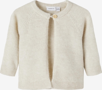 NAME IT Knit Cardigan 'LORINA' in Beige: front