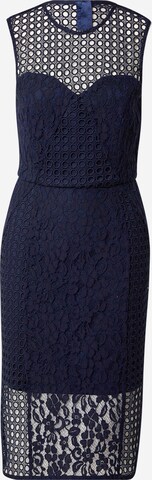 Bardot Cocktail Dress in Blue: front