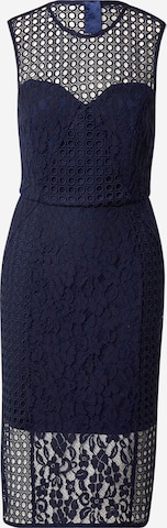 Bardot Cocktail Dress in Blue: front