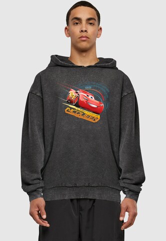 Felpa 'Cars - Lightning McQueen' di ABSOLUTE CULT in nero: frontale