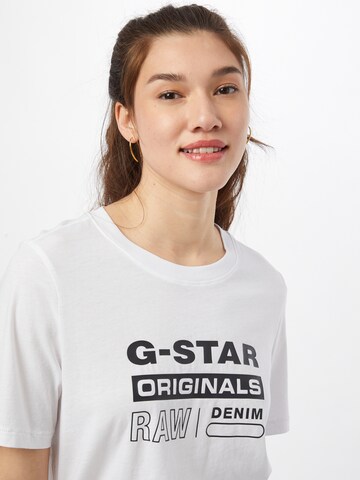 G-Star RAW Μπλουζάκι σε λευκό