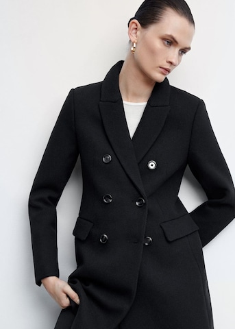 Manteau mi-saison 'dali' MANGO en noir